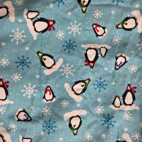 NWT Women's 1XP Penguin Snowflake PJ Pants Lounge Fashion Bug Blue Cotton - Picture 6 of 13